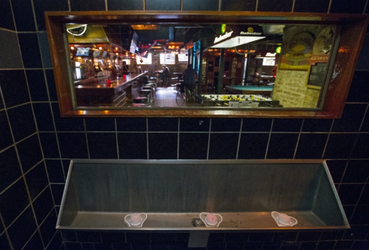 Toilet in Streeter Tavern in Chicago Illinois